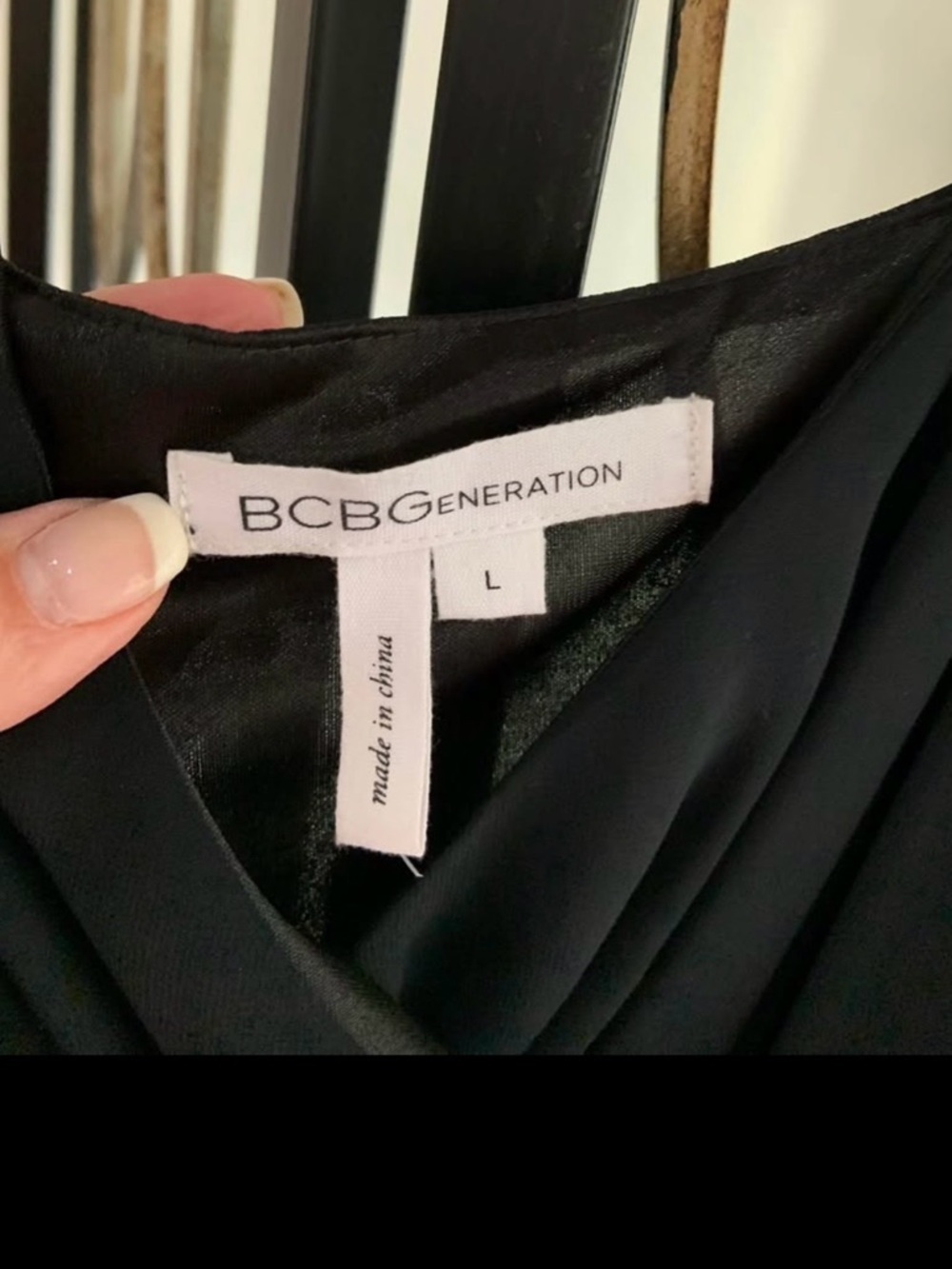 BCBGeneration Black One-Shoulder Ruffle Evening Dress - Picture 2 of 5